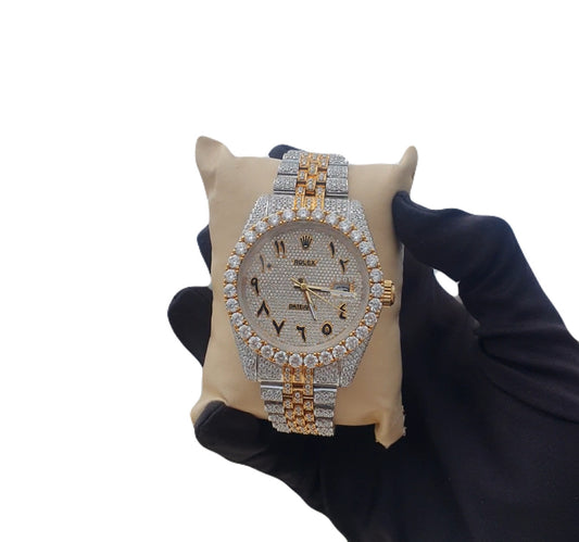 Foreign dial White & Yellow Watch 41mm