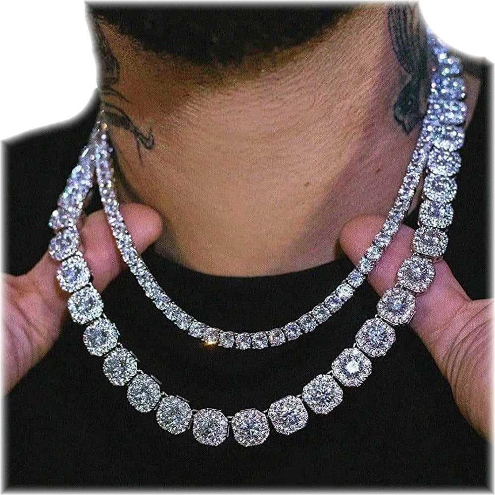 10MM Iced Out  Tennis Necklace