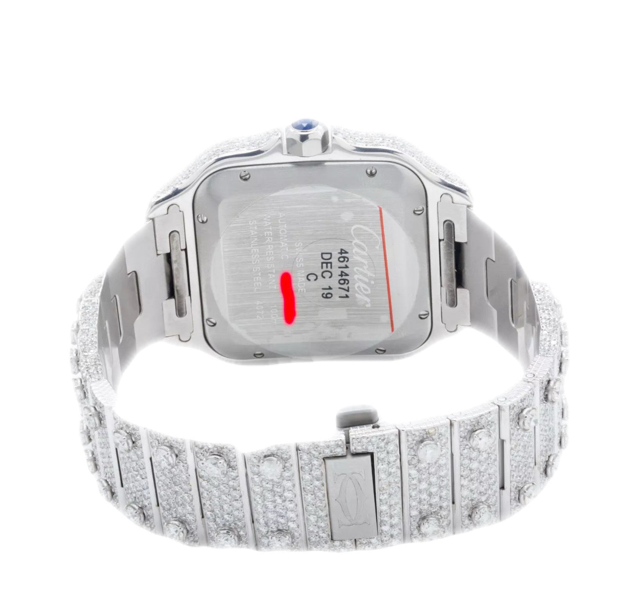 Card1 White diamond Watch 36MM