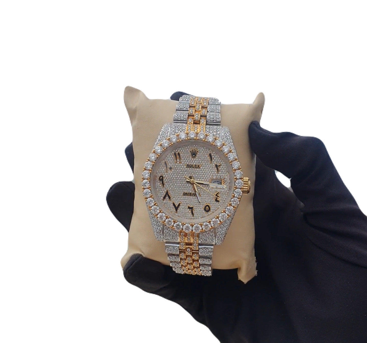 Foreign dial White & Yellow Watch 41mm